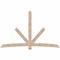 Ekena Millwork Alberta Smooth Timber Gable Bracket, Douglas Fir, 108"W x 68"H x 3 1/2"D x 5 1/2"F, 15/12 Pitch GBW108X68X0406ALB00SDF - alternate 1